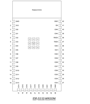 Schematic - DFRobot ESP32-S2 Wi-Fi® Modules (PCB Antenna)